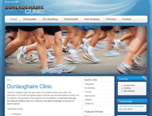 Tablet Screenshot of dunlaoghaireclinic.com